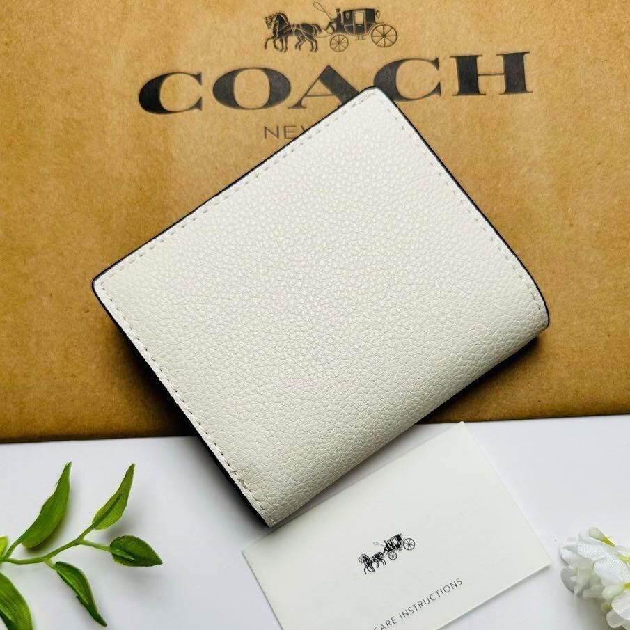 COACH Snap Wallet & Card holder With Dancing Kitten Cat CC472 Outlet New w/ Box
