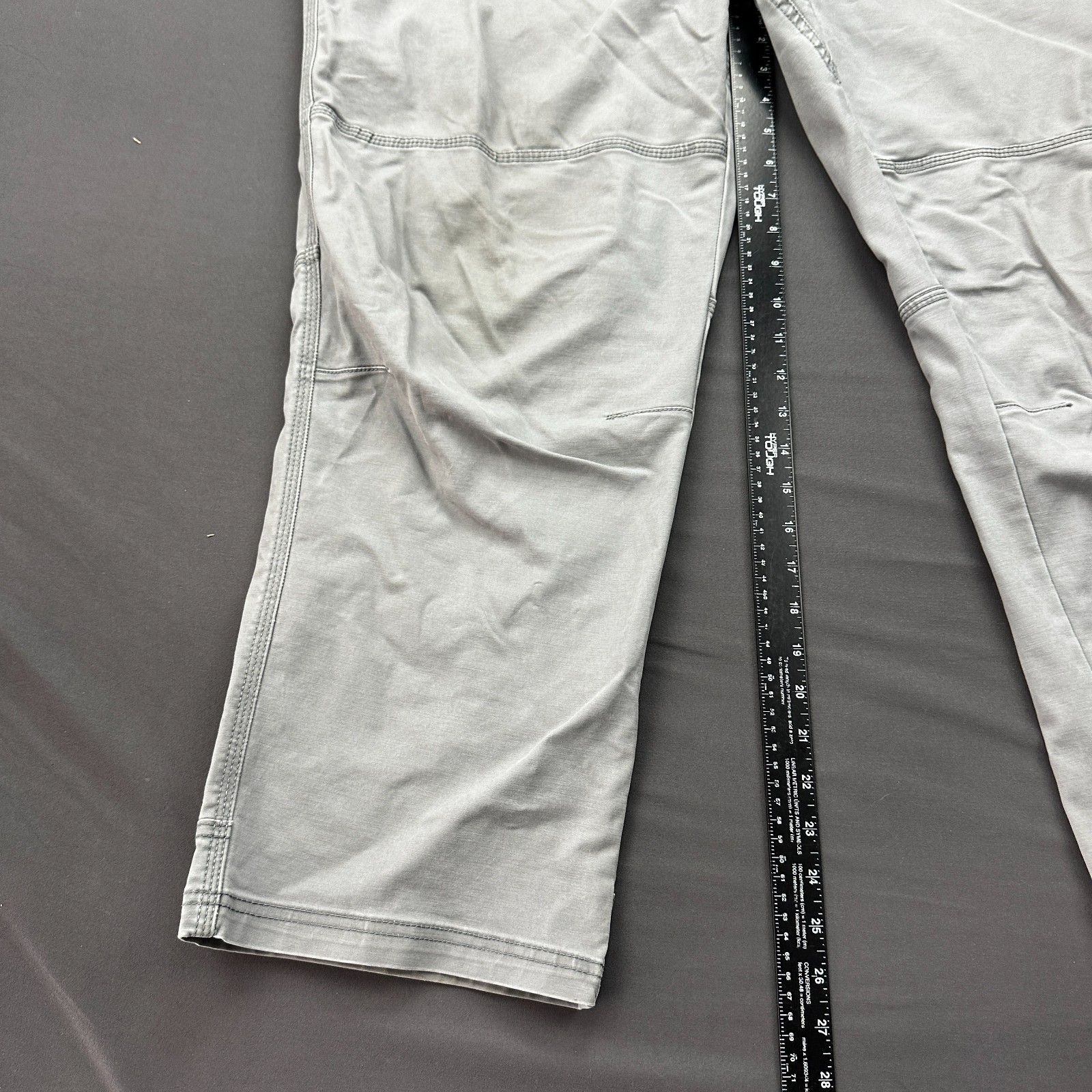RedHead Ankle Pants Mens 46×30 Gray Straight Leg Outdoor Hiking Camping Casual