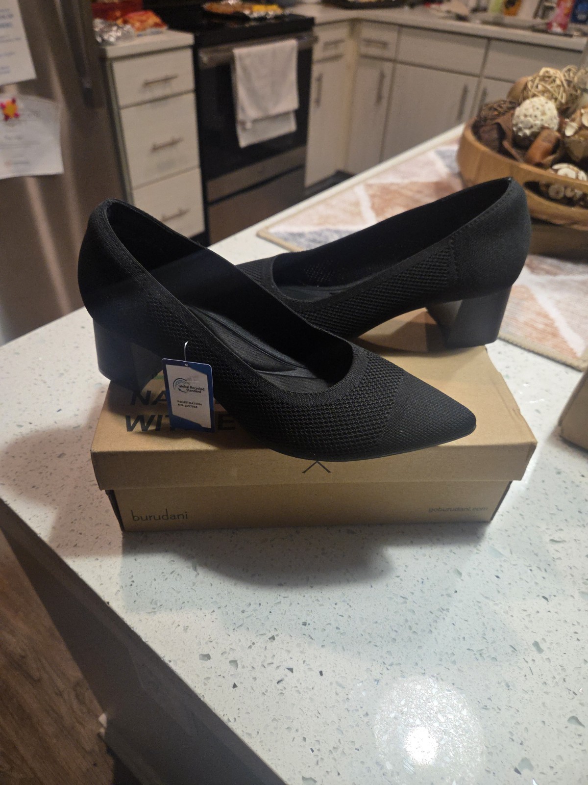Burudani Women’s Black Heels Size 8 Brand New