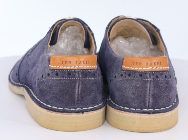 Ted Baker Jamero Men’s Wingtip Oxfords Shoes Size EU 42 US 9 Suede Blue