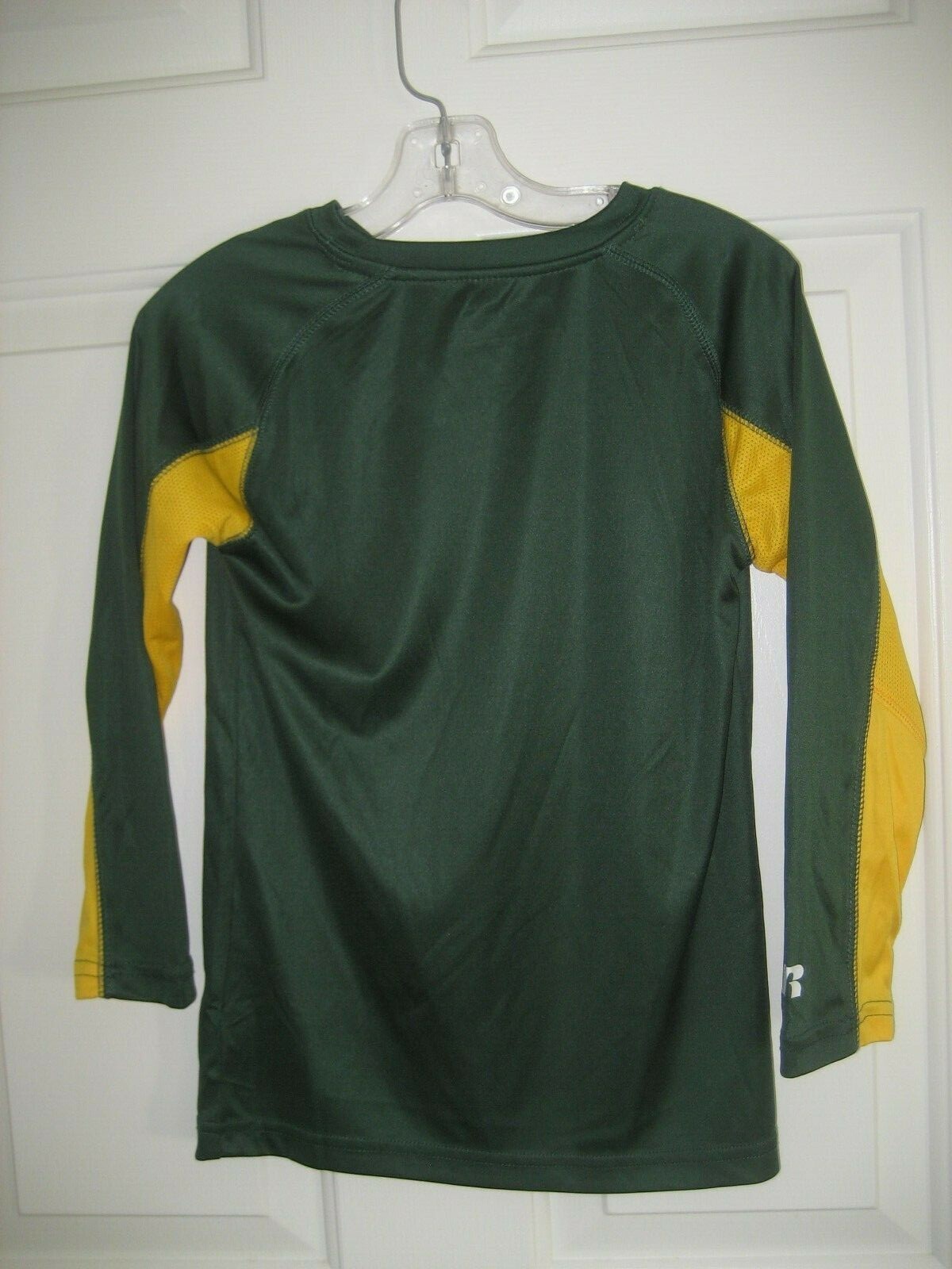 Youth S 6-7 Green RUSSELL Performance U of O DUCKS Team TEE T SHIRT Football Boy