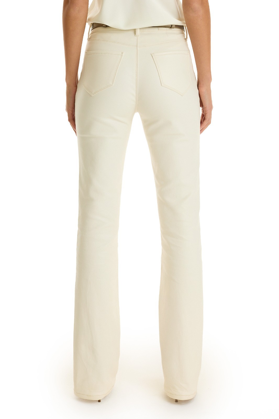 Aria Coated Flare Jean Vanilla Classic and Petite THE NOLI SHOP