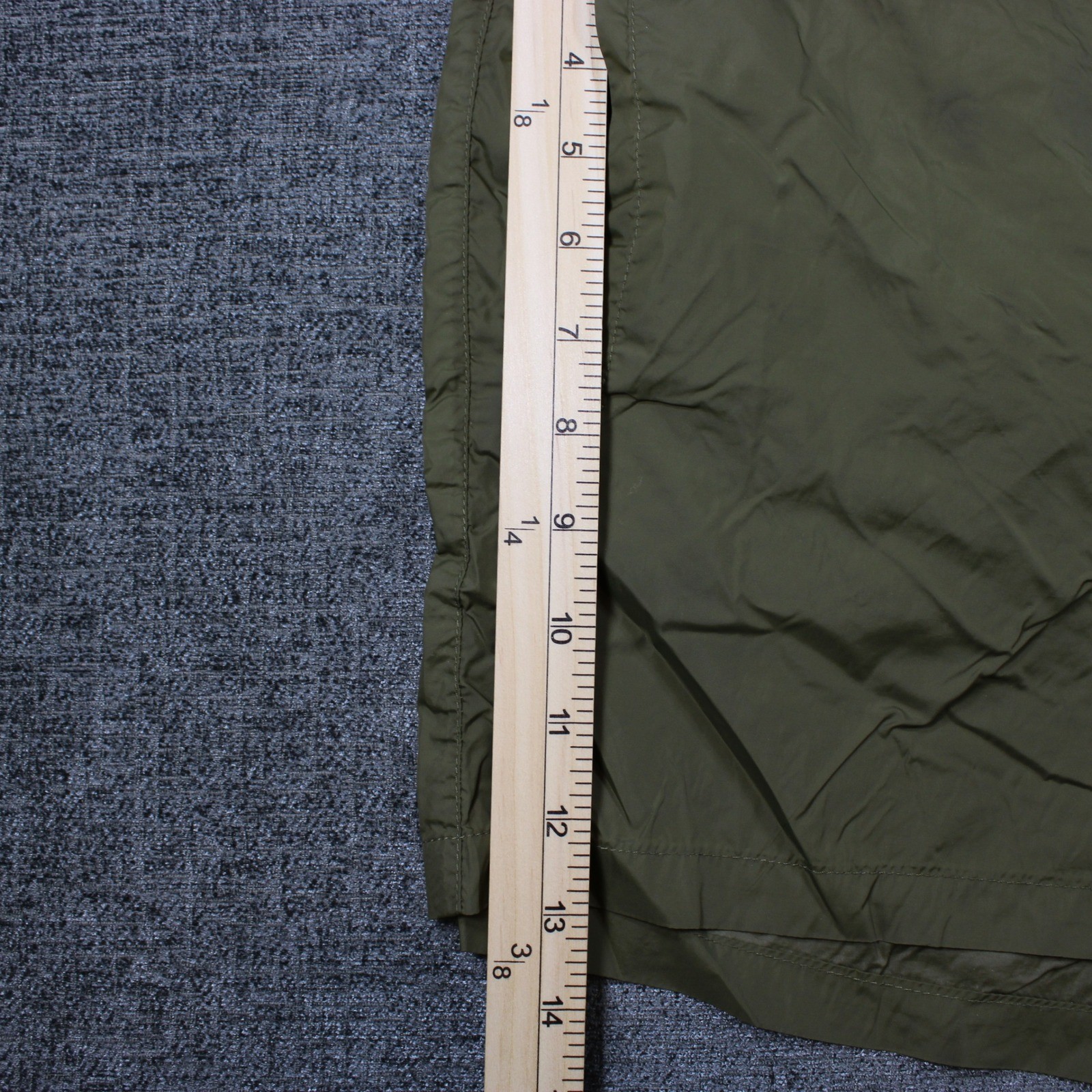 Solid & Striped Mens Swim Trunks Olive Green Mesh Lined Pockets Size XL