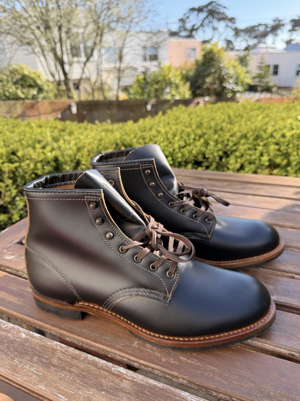 RED WING FLATBOX BECKMAN 9060 Brand new factory second  Color: Black Size: 9.5