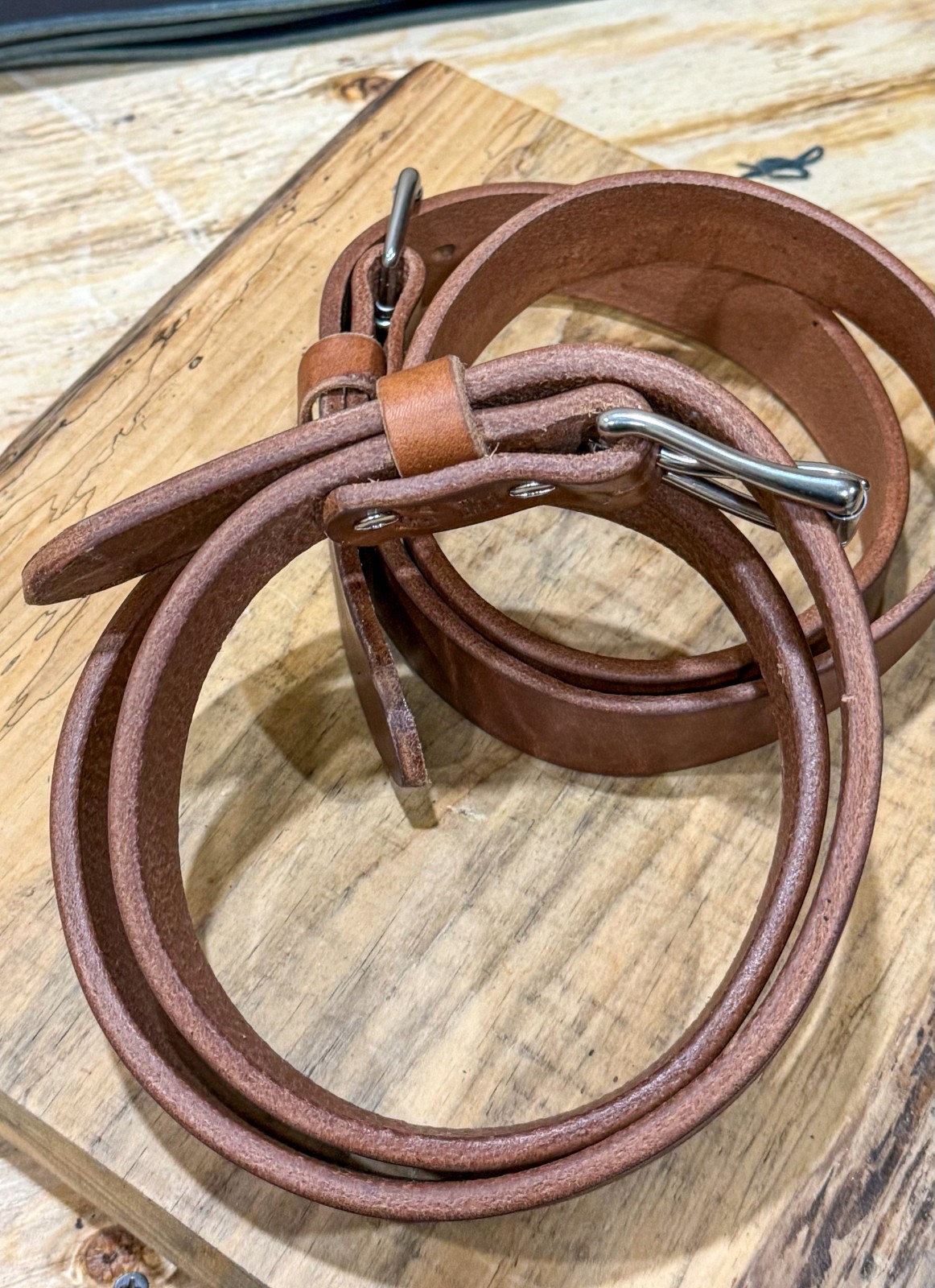 Heavy Duty 1.5″ Harness Leather Belt Full Grain CCW Gun Belt USA Made Handmade