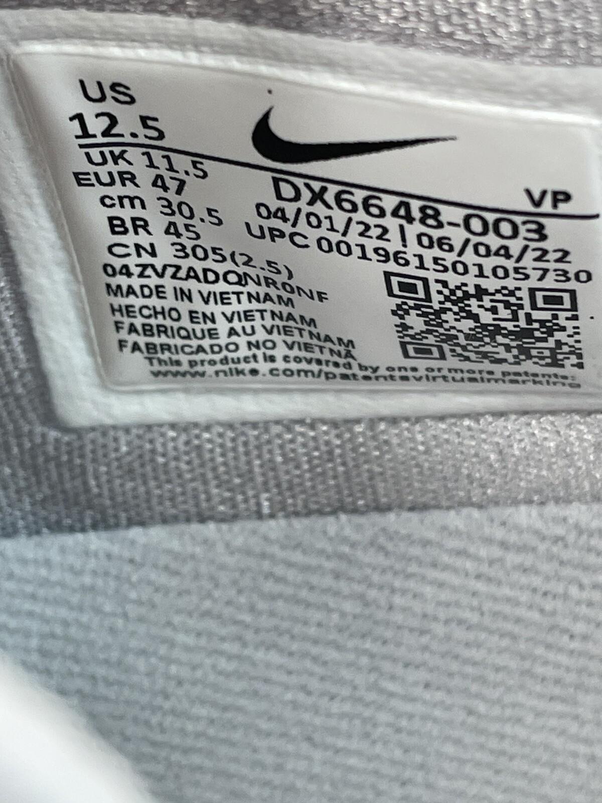 Nike KD 15 TB Promo ‘Wolf Grey’ (DX6648-003) Basketball Shoes Mens Size 12.5