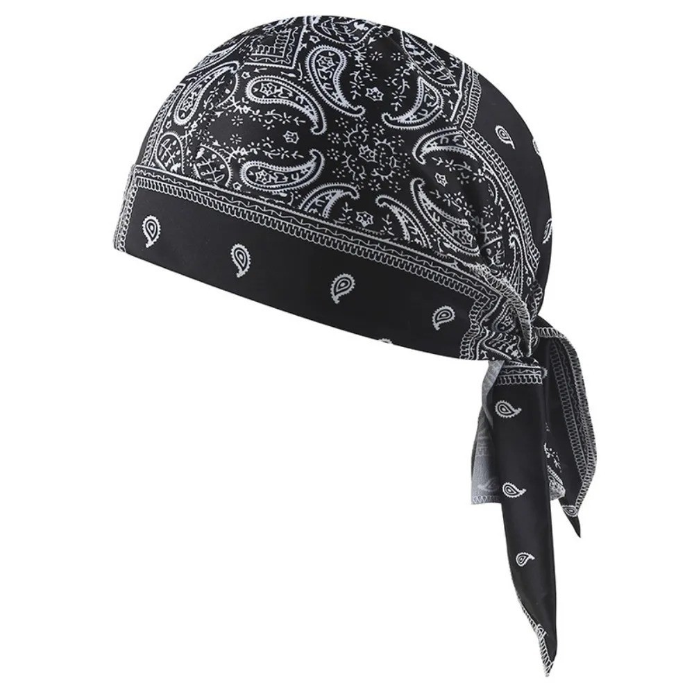 Cooling Paisley Skull Cap Helmet Liner Sweat Wicking Head Wrap 3PC
