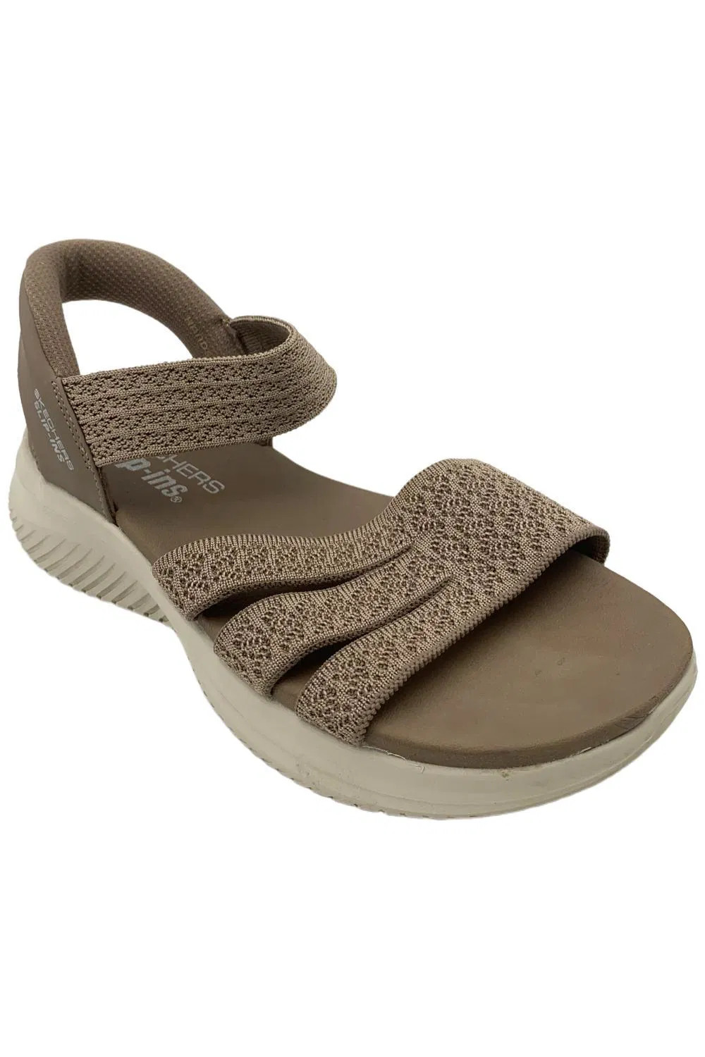 Skechers Women’s Slip-ins Washable Knit Ultra Flex 3.0 Sandals Mocha