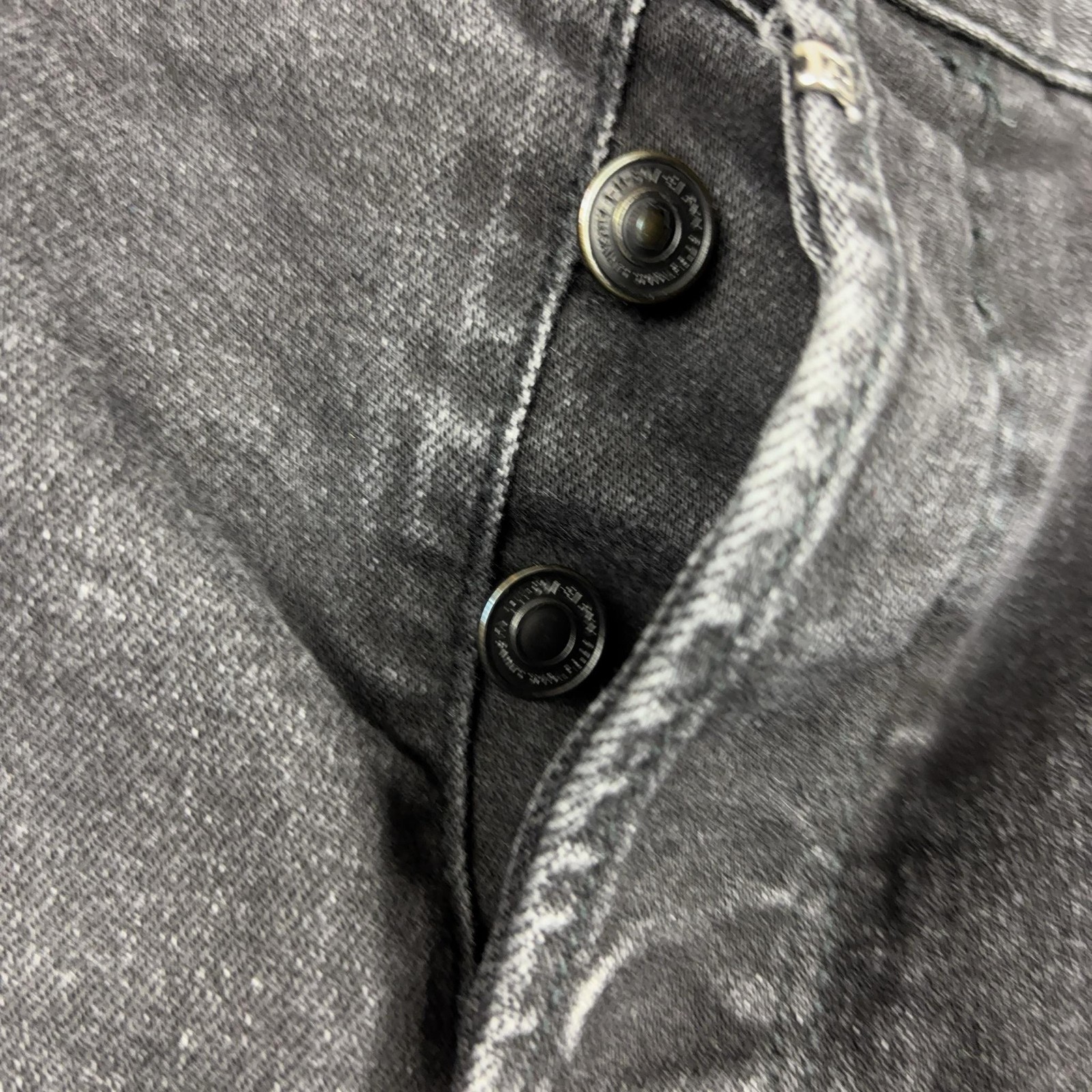 AllSaints Rex Jeans Mens 34×32 Black Charcoal Wash Slim Skinny Denim Pants