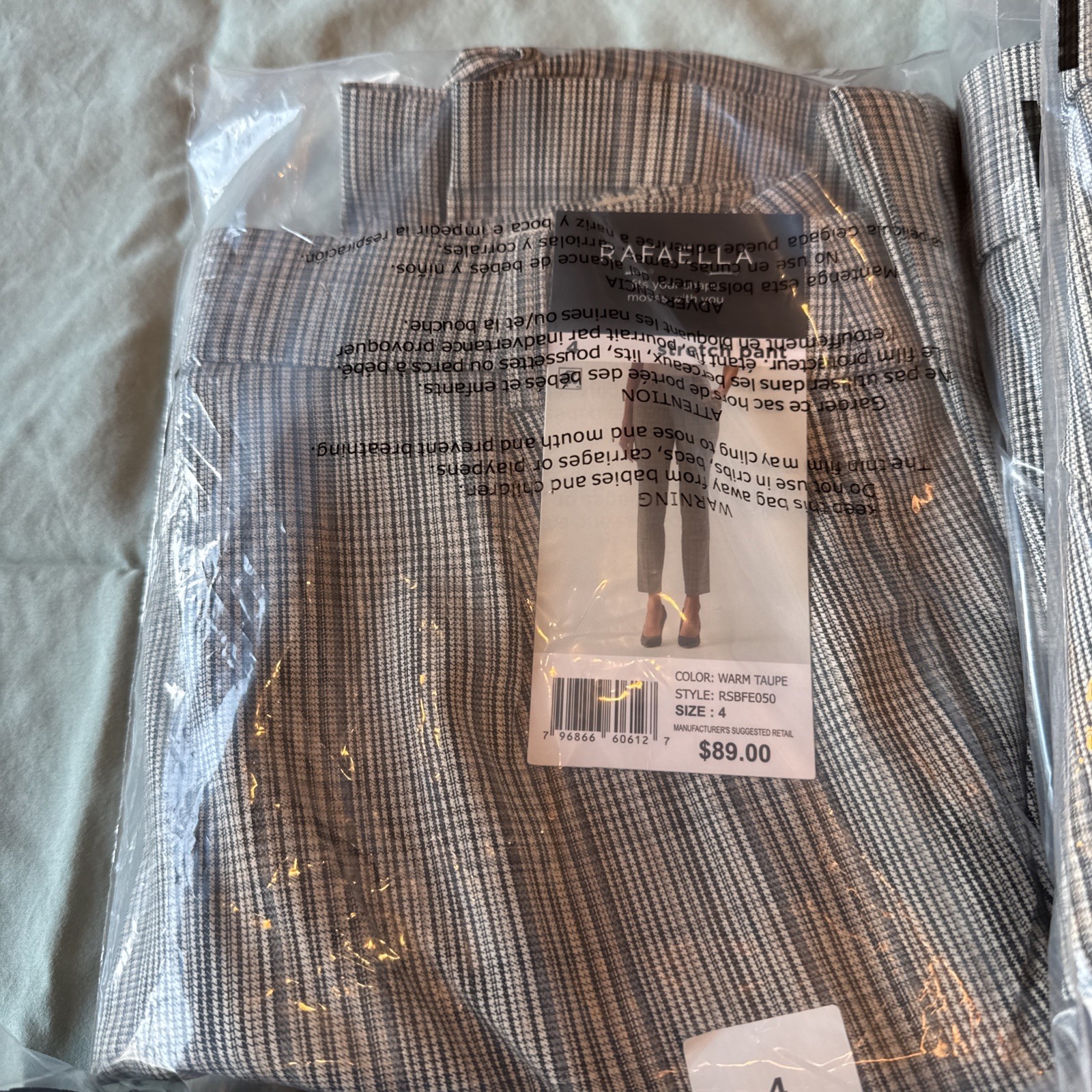 Rafaella Pull-On Belt Loops Functional Pockets Stretch Ankle Pant All Sizes & Co