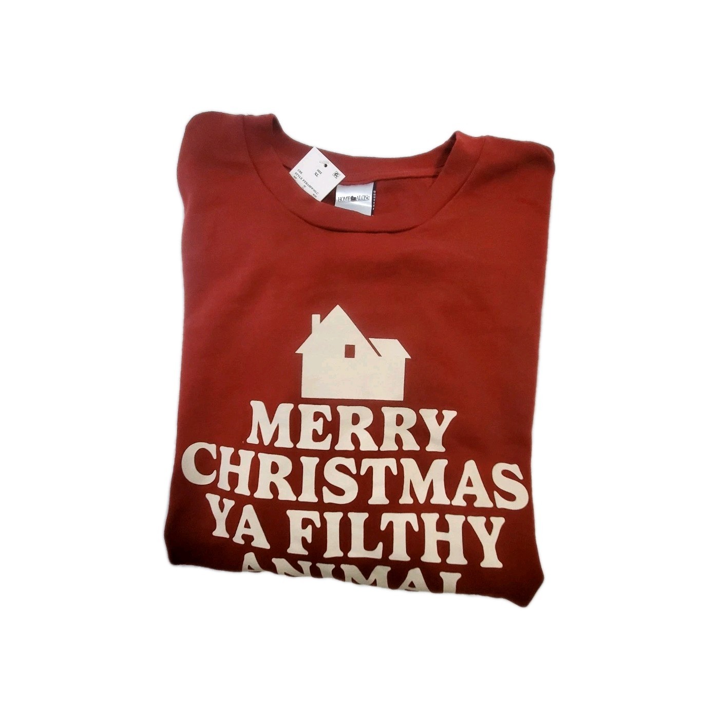 Home Alone “Merry Christmas Ya Filthy Animal XL Unisex, Holiday Movie Sweatshirt
