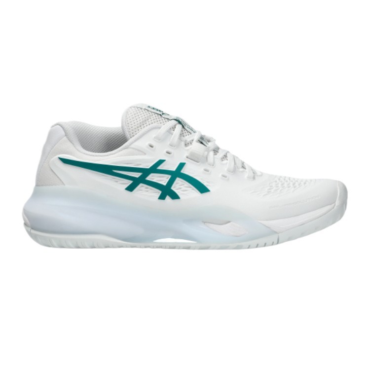 Asics GEL RESOLUTION X Shock Absorbers Low Top Tennis Shoes Women’s White Green