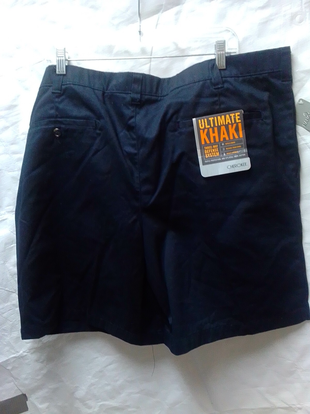 Cherokee Nanotex Fabric Size 42 Chino Dress Shorts