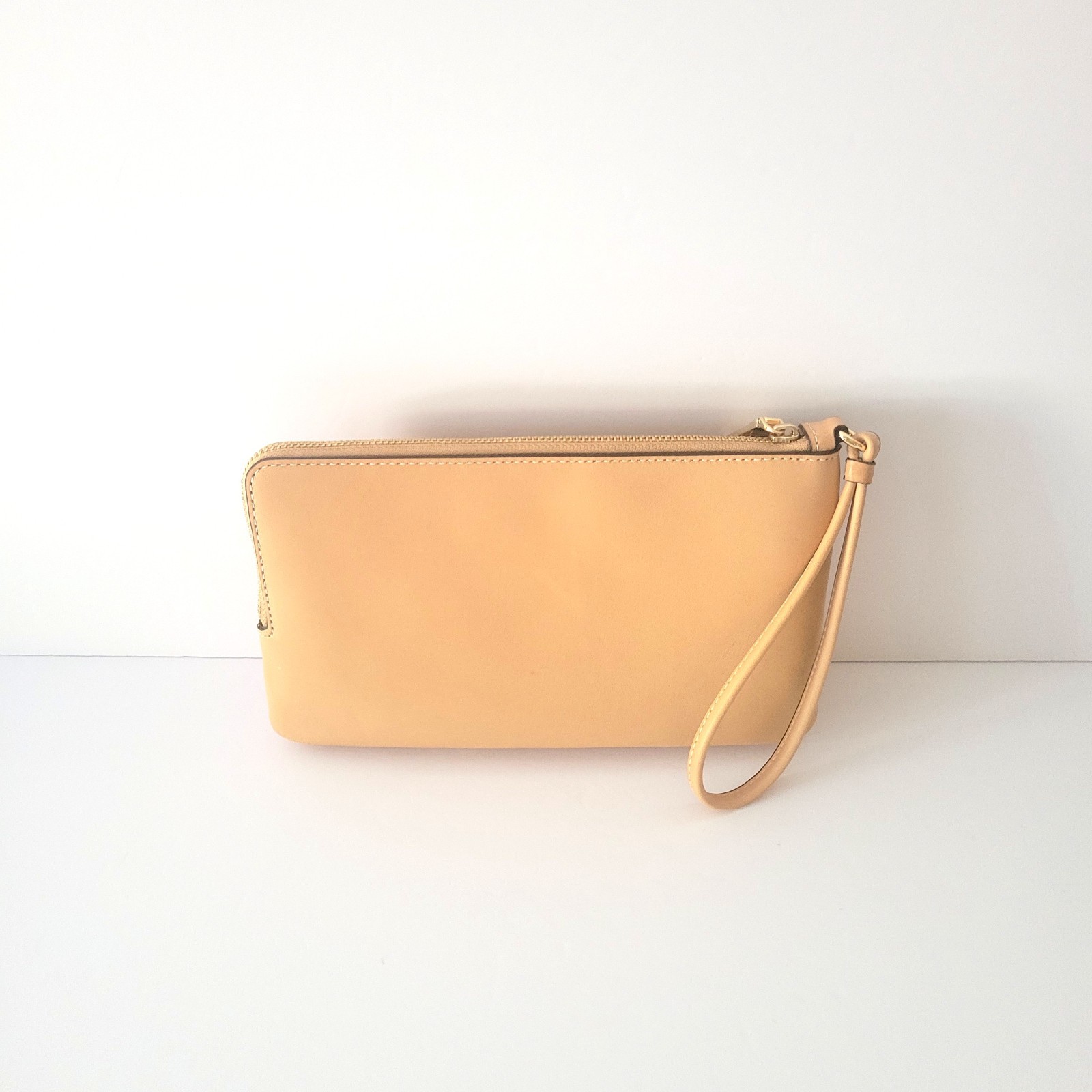 Coach CEY48 Double Zip Wallet Floral Coated Canvas Leather Wristlet Pink Clutch
