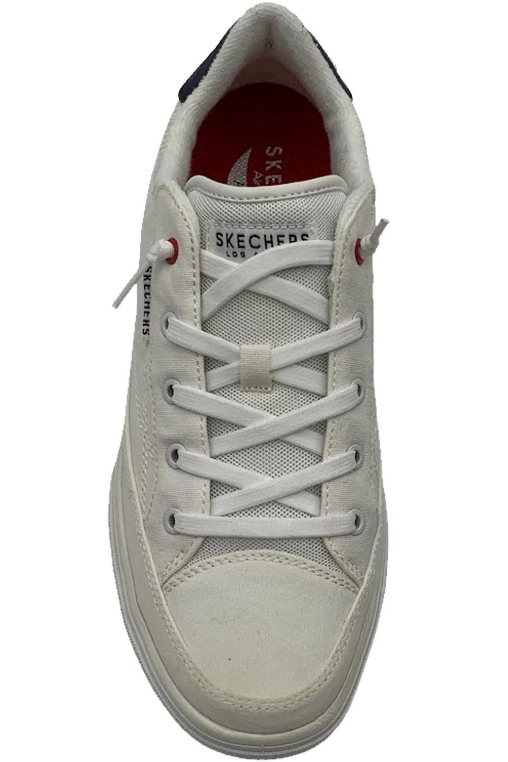 Skechers Arch Fit Washable Canvas Slip-On Arcade White