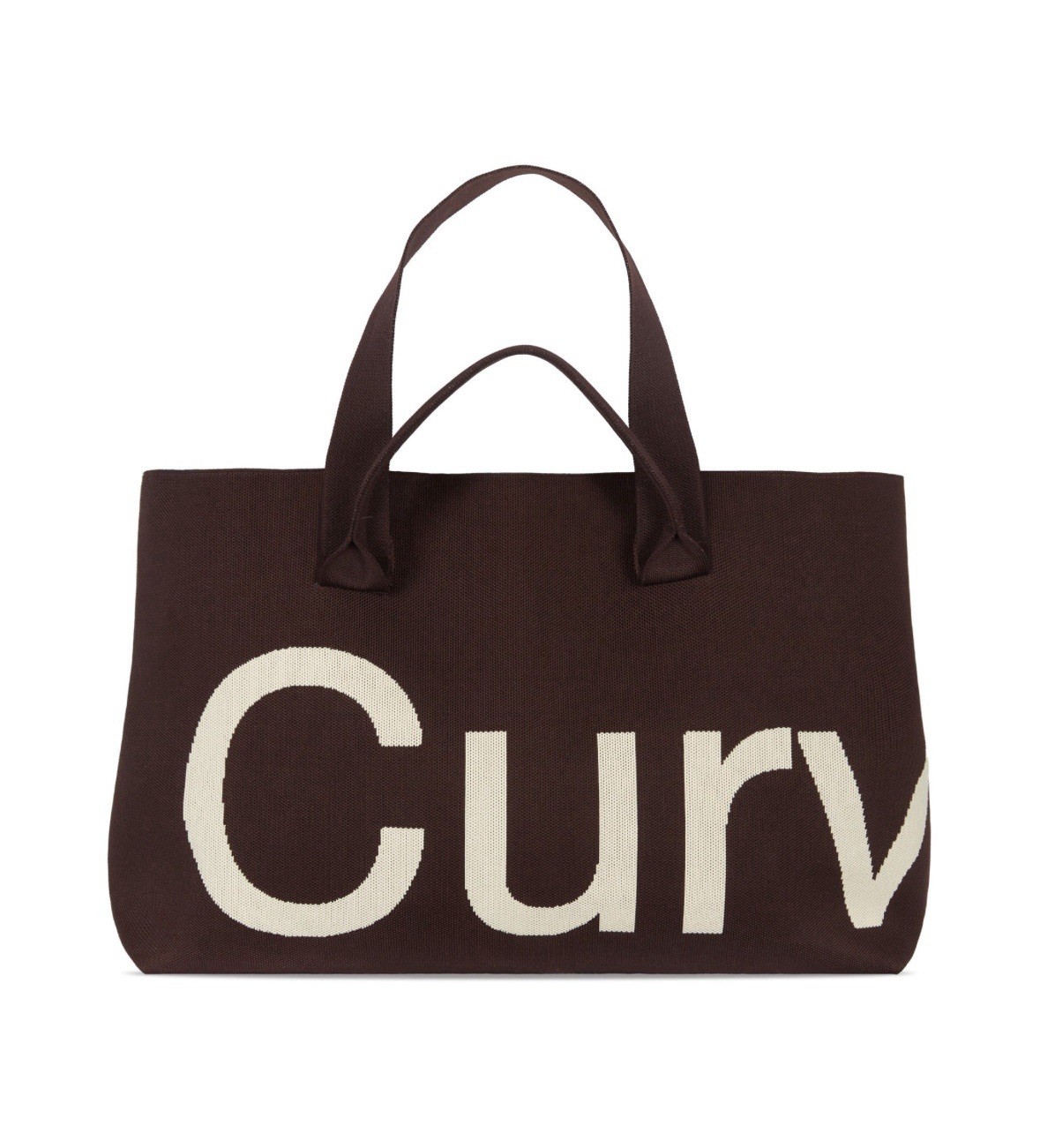 Curves By Sean Brown Knit Tote Bag Chocolate Brand New