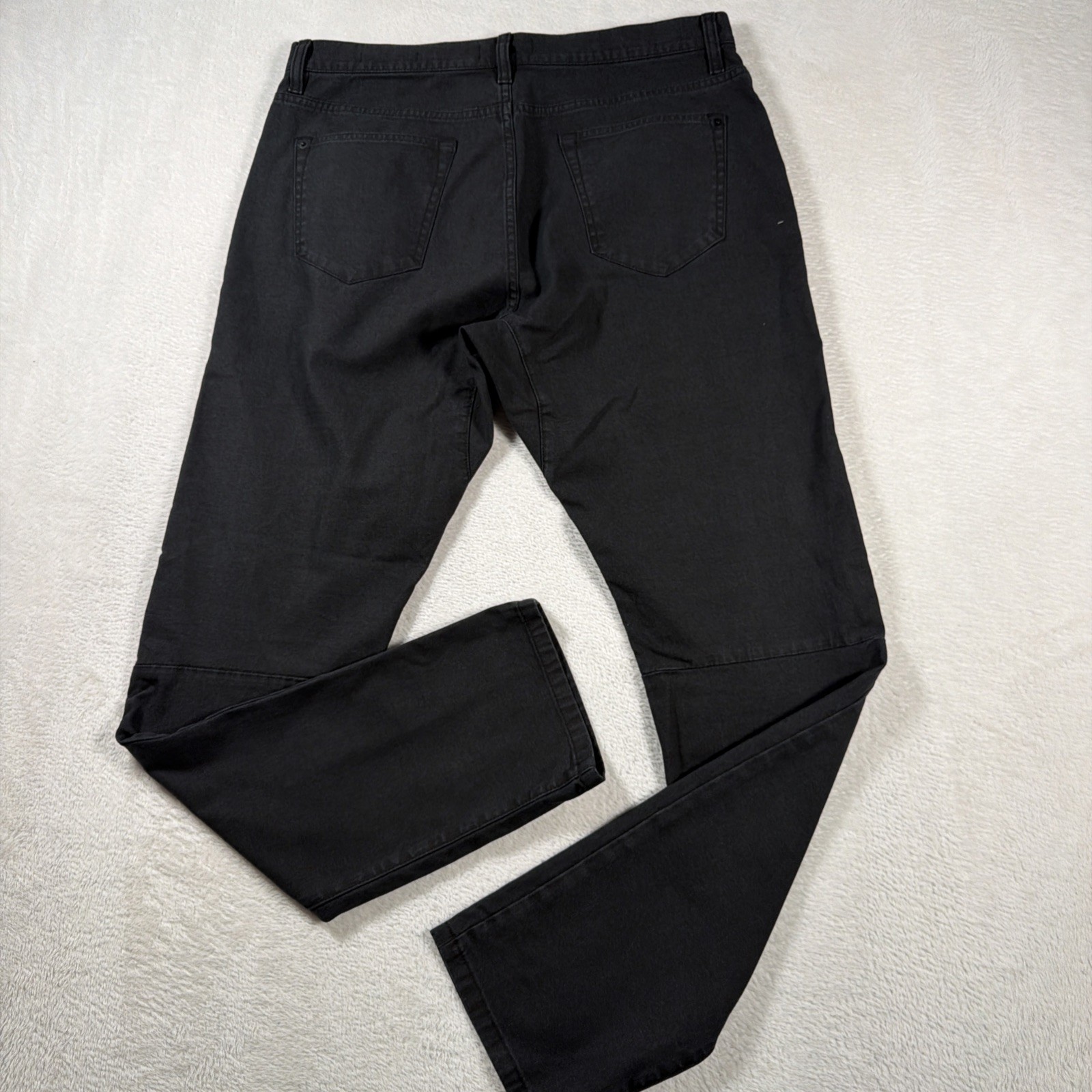Proof Rover Men’s Slim Tapered Canvas Pants 34×32 Black Denim Workwear
