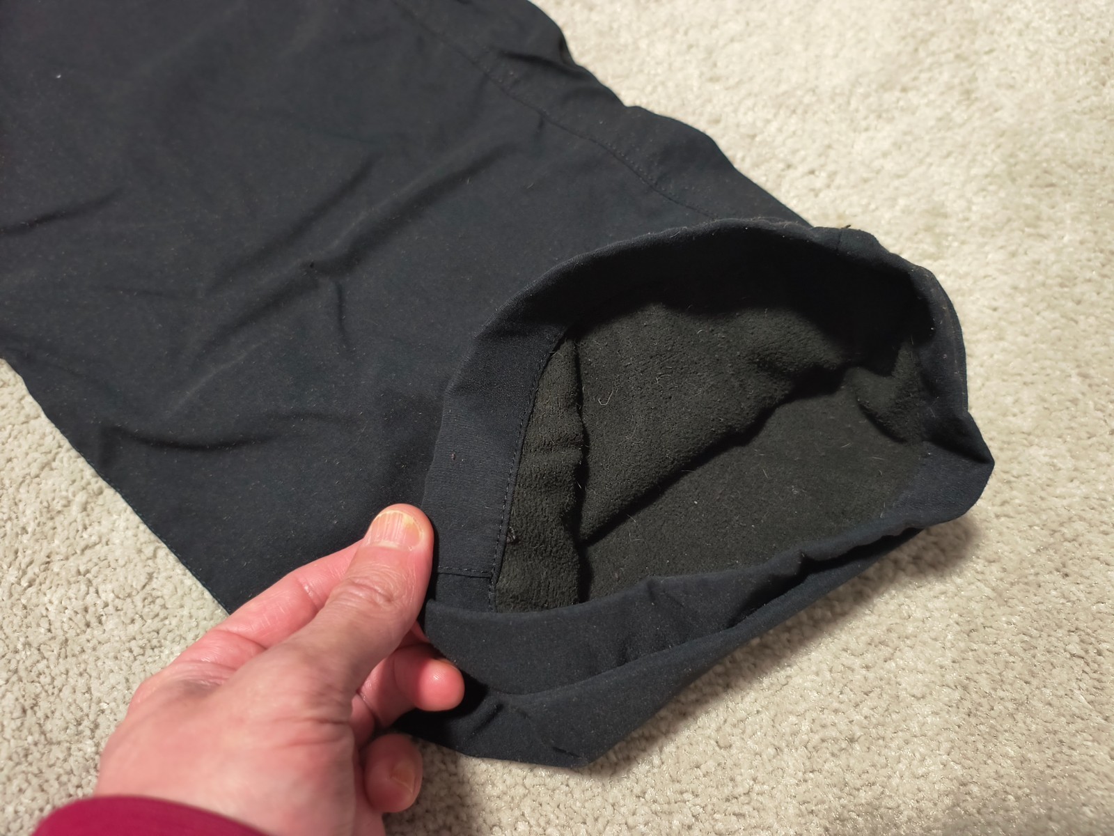Eddie Bauer Men’s Tech Pant 34×30 Fleece Lined 2-Way Stretch Black