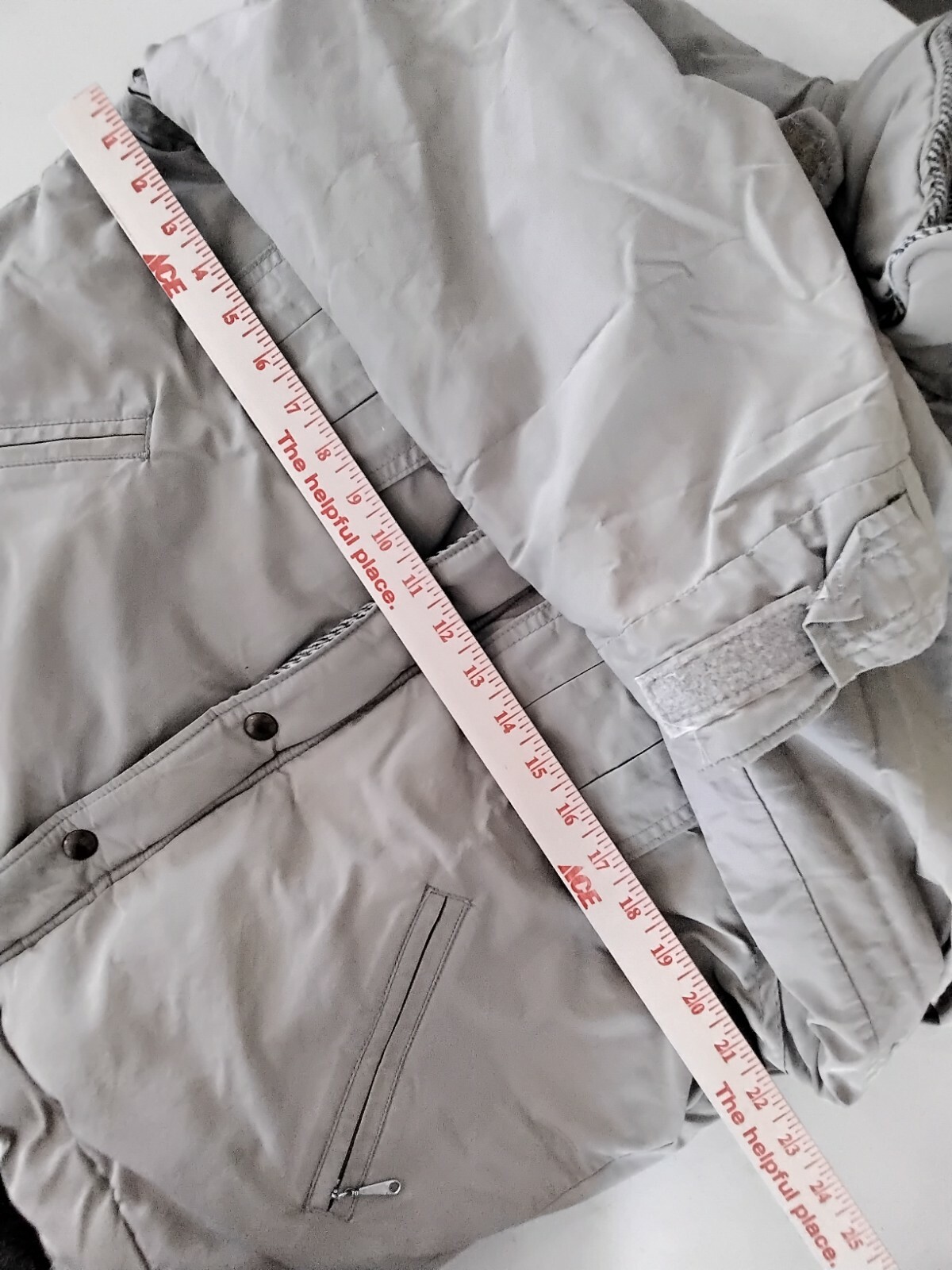 Woolrich Insulated Lined Short Jacket Vintage 80’s Men’s Medium Beige INV#Z4015