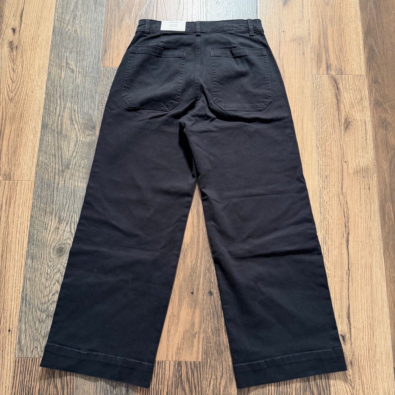Everlane The Utility Wide Leg Pant Black Size 6R NWT