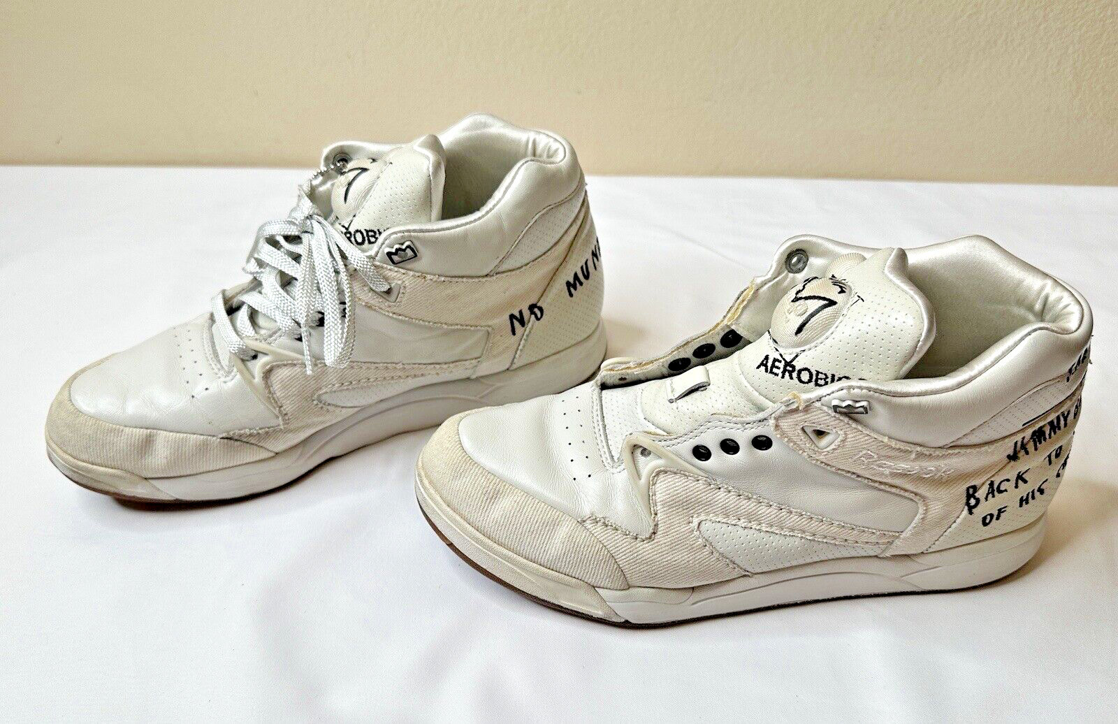 Jean Michel-Basquiat x Reebok Pump Omni Lite White Size 7.5