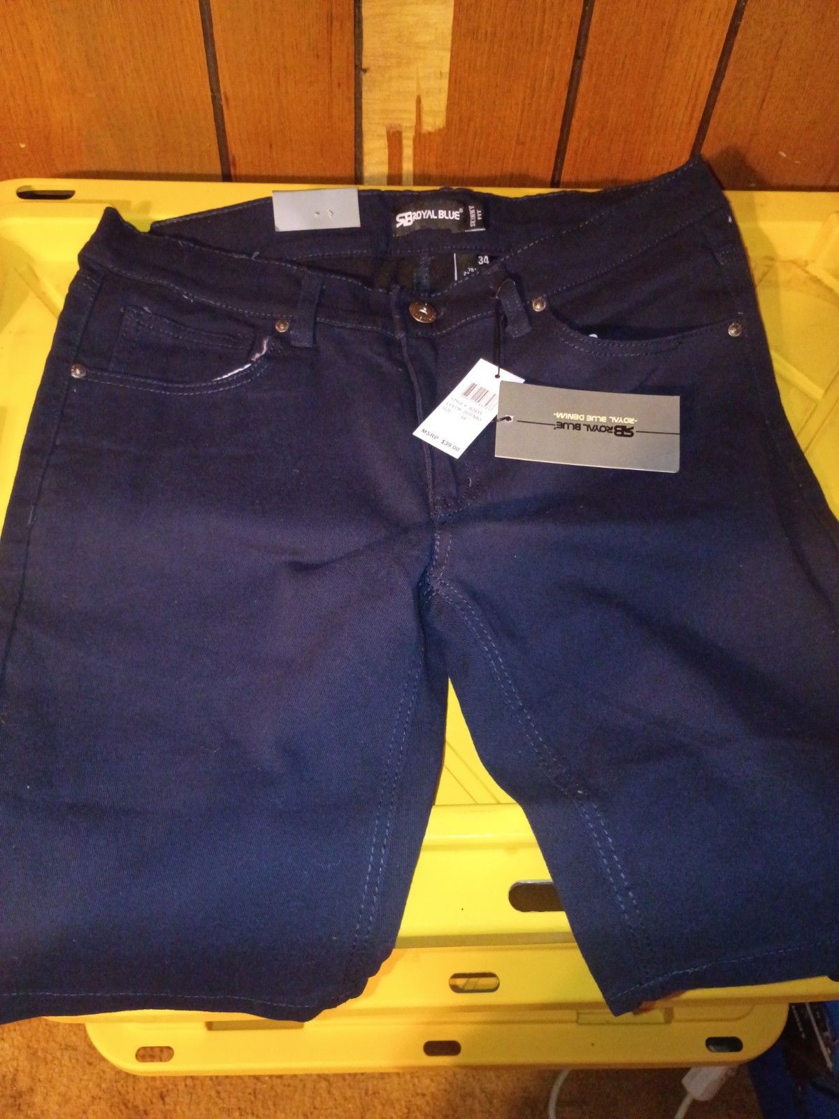 Sb Royal Blue Shorts Size 34 Skinny Fit