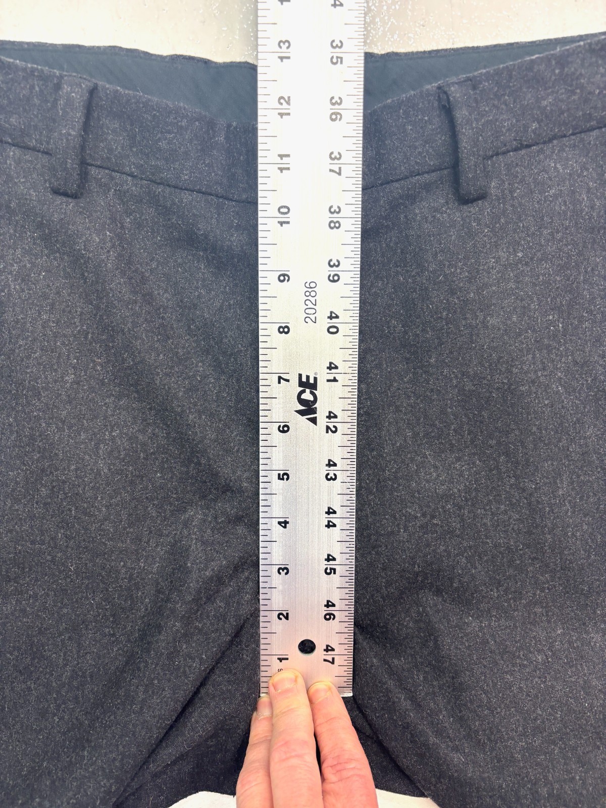 vtg Banana Republic Dawson 35×32 Heavy Flannel Cotton Pants Straight Charcoal