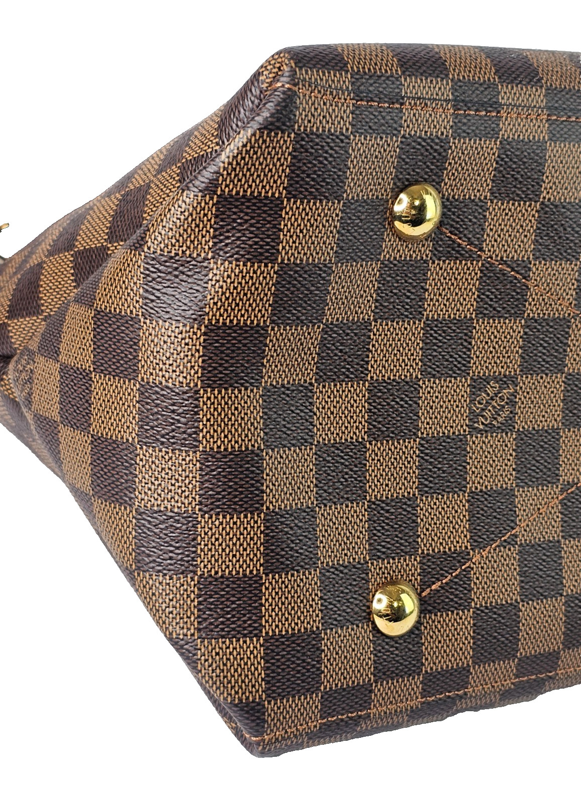 LOUIS VUITTON Damier Ebene a Calfskin Maida Shoulder Hobo Bag 2 Way Tote ARTSY