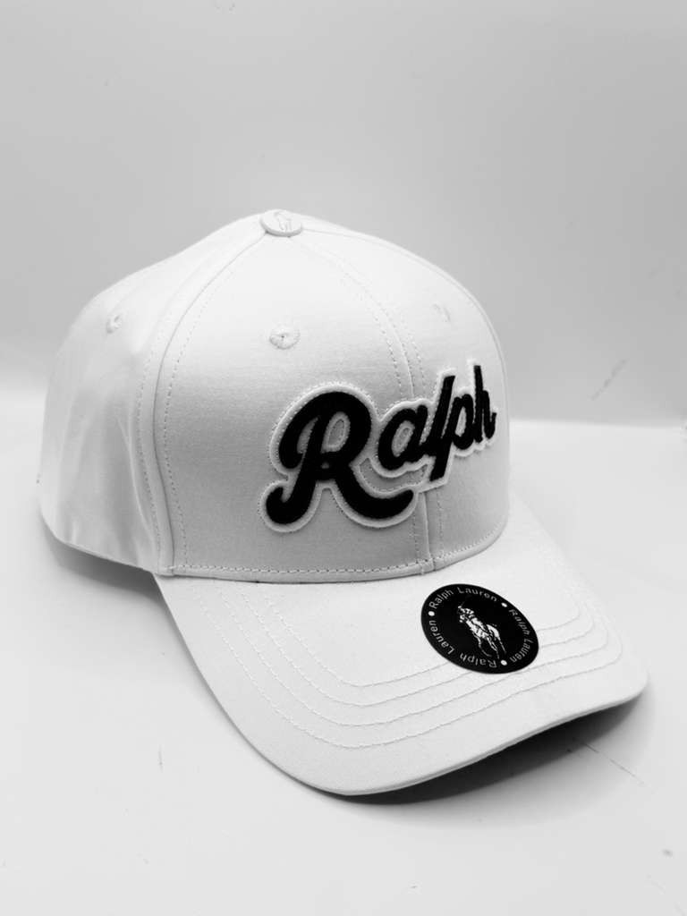 Polo Ralph Lauren “Ralph” Applique Twill Ball Cap Hat White Navy NWT