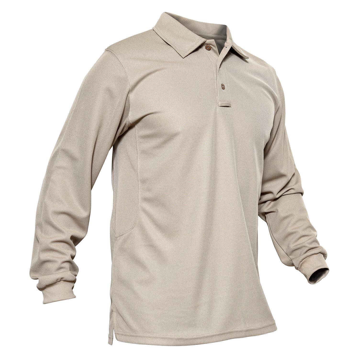 Men’s Long & Short Sleeve Polo Shirt Quick Dry Team Combat Casual Work Golf Tops