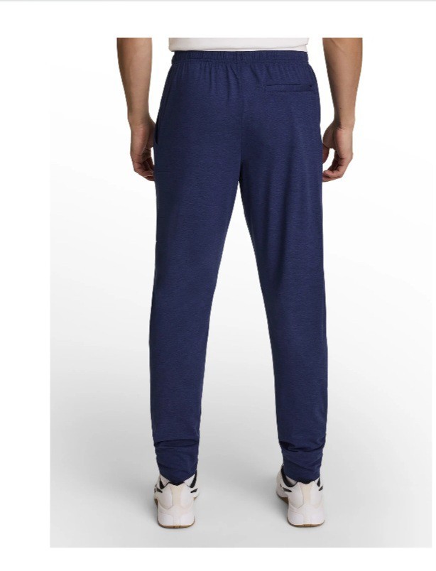 Reebok Men’s L Legacy Slim Jogger Pants Ribbed Cuff Medieval Blue Heather (HC)