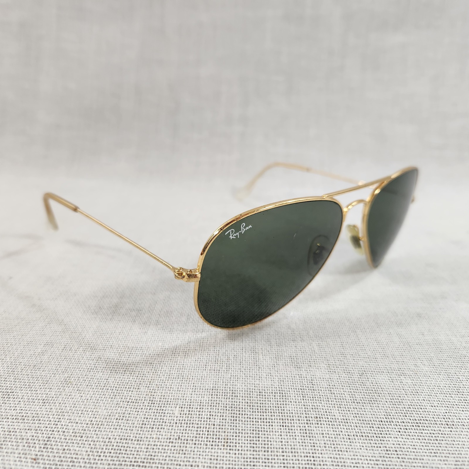 Ray Ban RB3025 001/58 Gold Full Rim Aviator Sunglasses 58-14-135mm Made in Italy