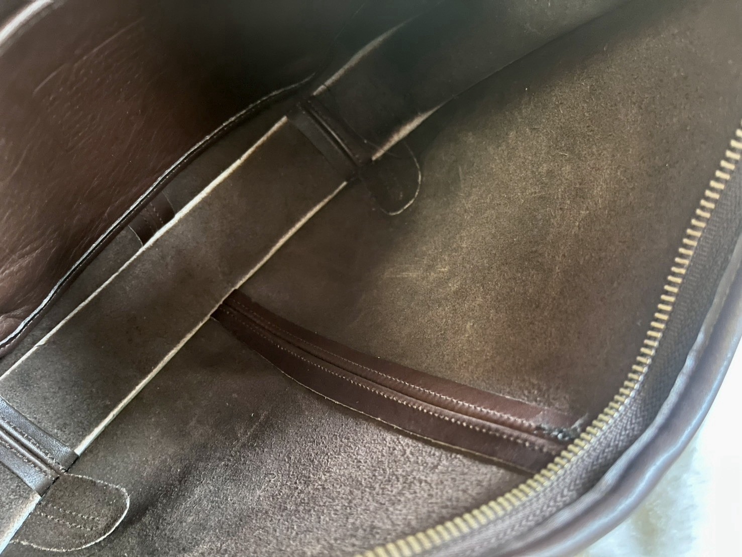 VGUC Vintage Coach 9025 Mahogany Brown Leather Ergo Shoulder Bag Made in USA