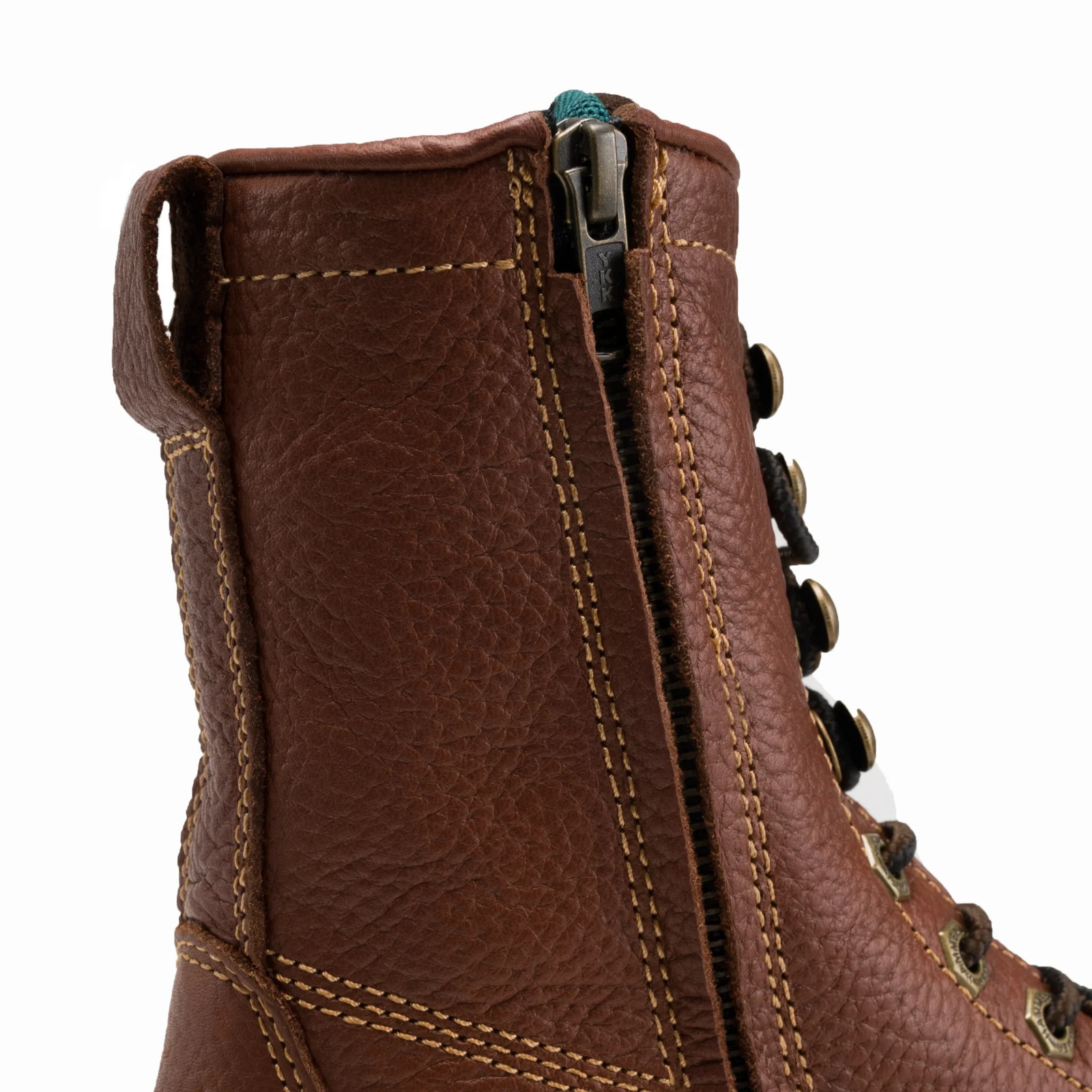 HAMMER HM118 Zipper and Lace Work Boots Brown Men’s Thermal Lining
