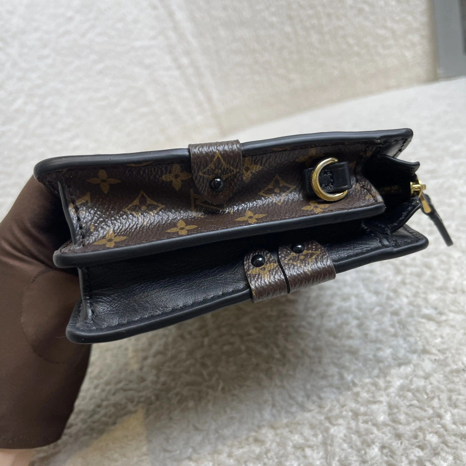 Louis Vuitton Monogram Black Trunk Clutch Soft Box Bag