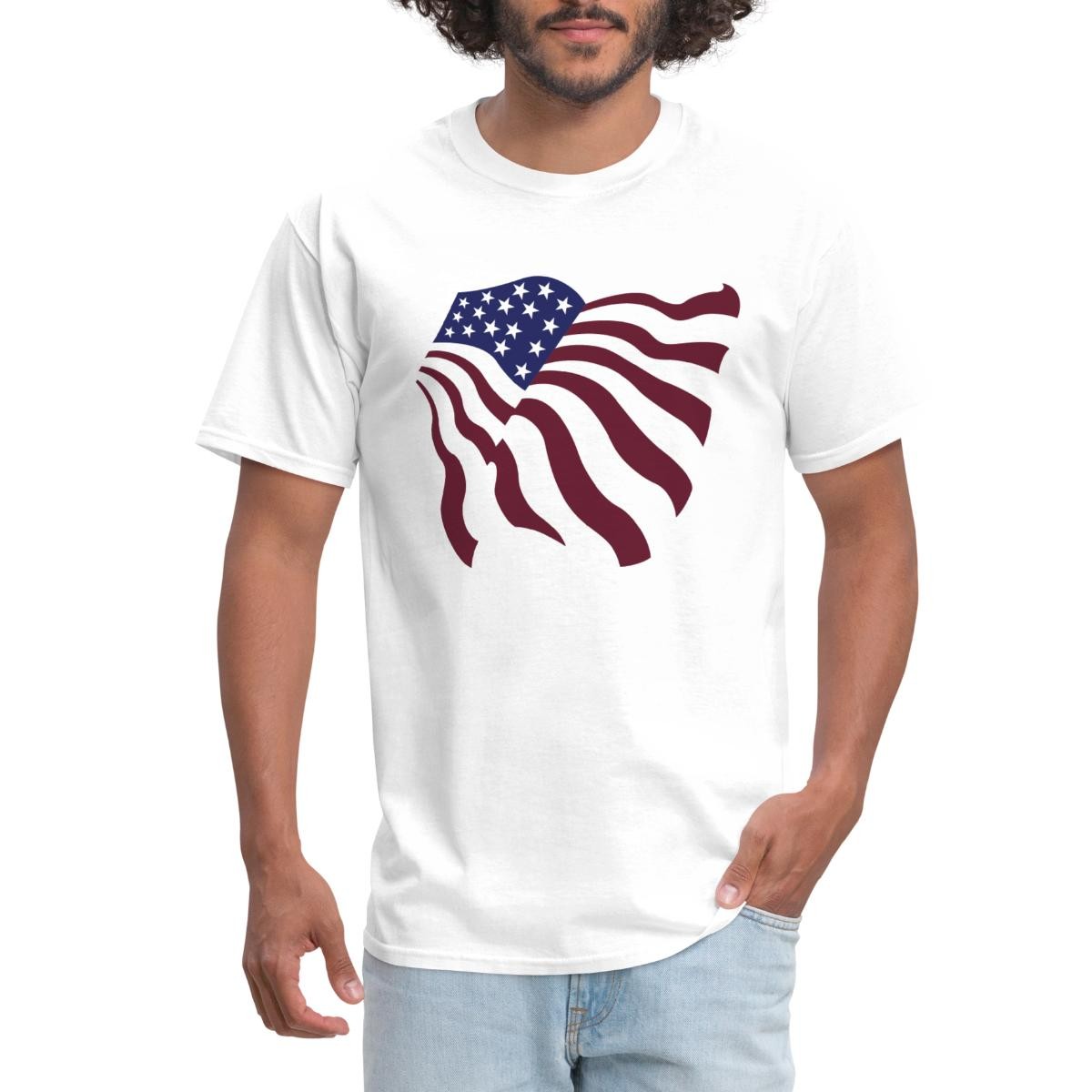 American Flag 4th of July U.S. Men’s T-Shirt