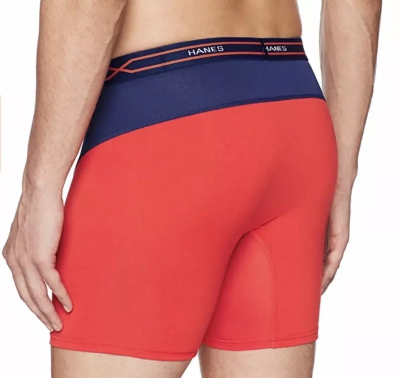 HANES 2 Pack Men X-Temp Performance Cool Men Brief Boxers Underwear Red Size XXL