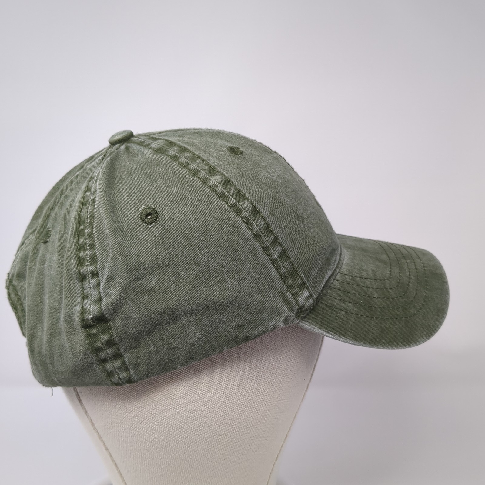 Unbranded Slideback Hat Green Solid One Size Adjustable Outdoor Blank