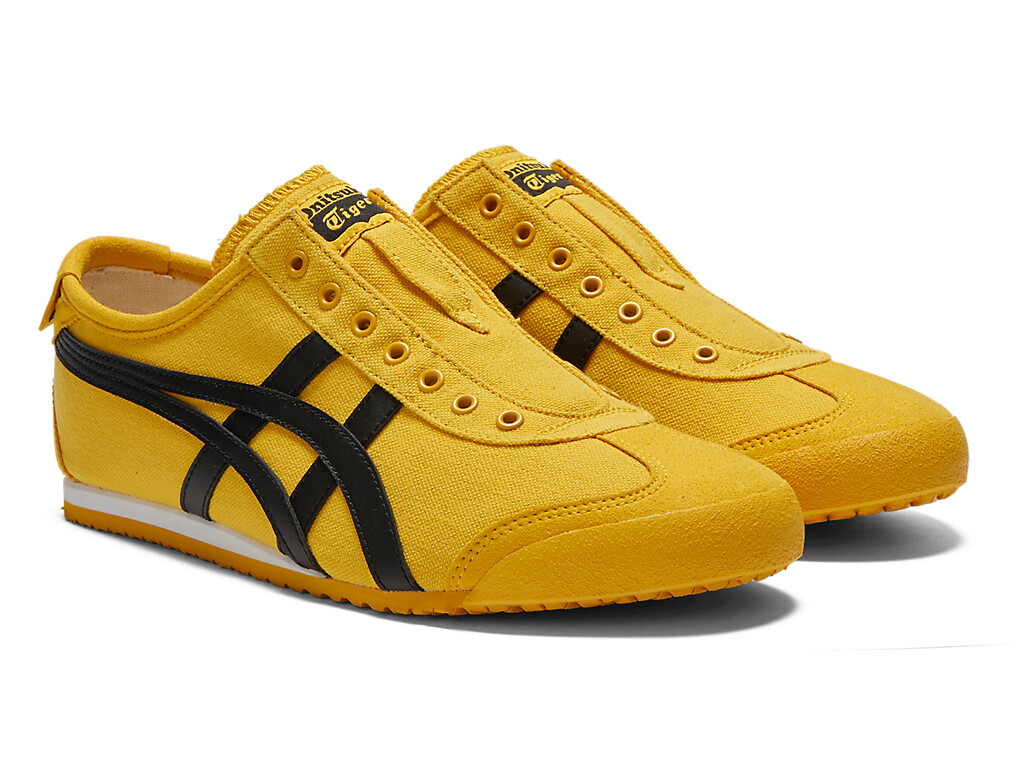 DHL Onitsuka Tiger MEXICO 66 SLIP-ON 1183A746 Unisex US Size 4 -11H YELLOW BLACK