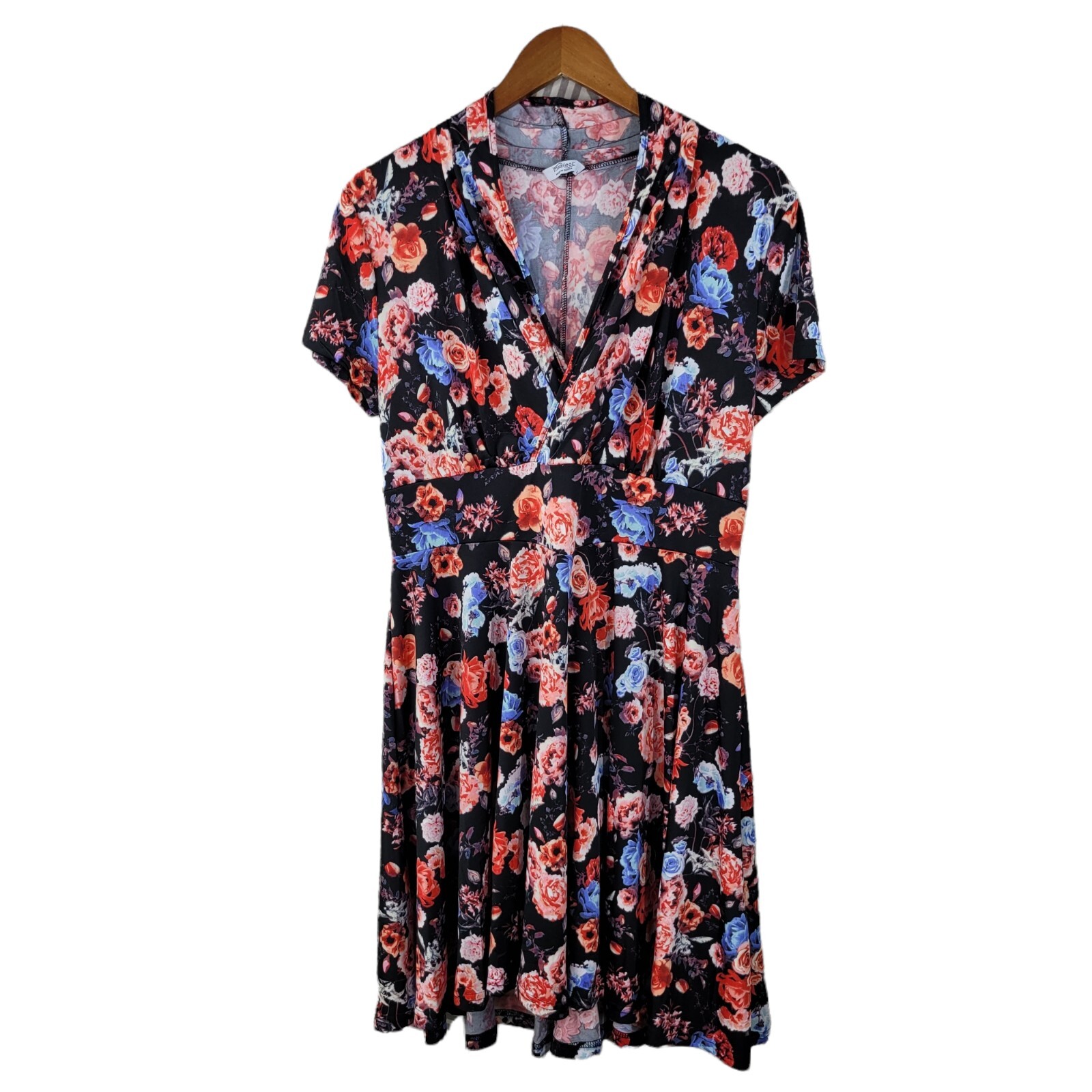 Meaveor Party Dress size Large Stretch Slinky Rose Cottagecore Light weight