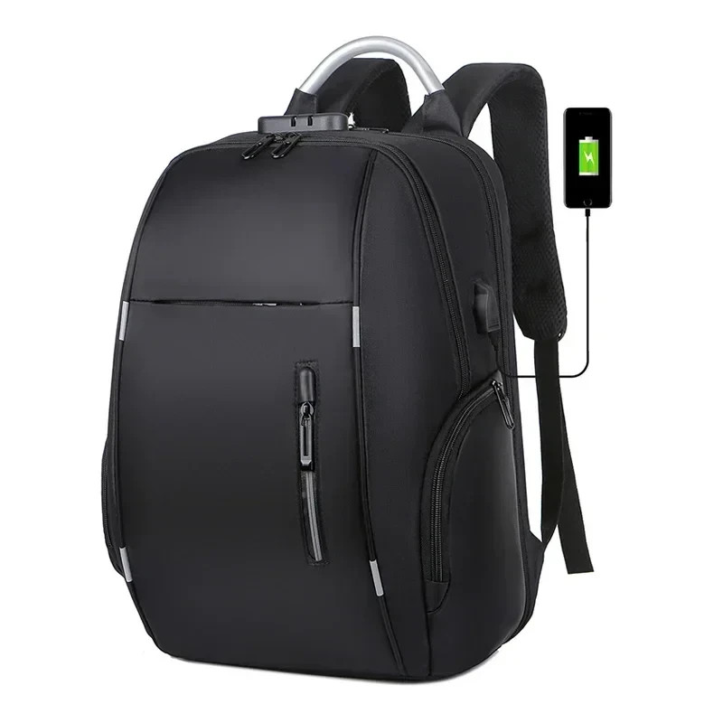 Anti theft Laptop Backpack USB Charging Travel Bag Hidden Zippers TSA approved