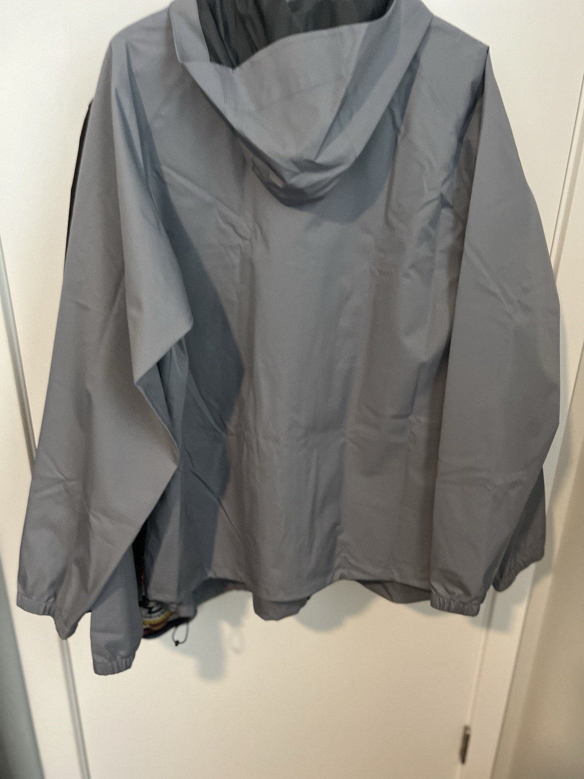 32 Degrees Unisex Gray Hooded Full Zip Windbreaker Jacket Regular Fit M