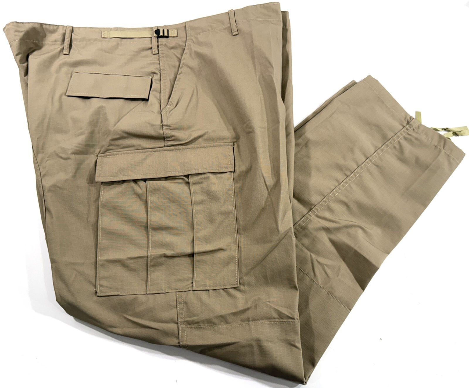 NWOT 3XL LONG MENS PROPPER F5205 ZIP FLY BATTLE RIP CARGO PANTS KHAKI 3XL LONG