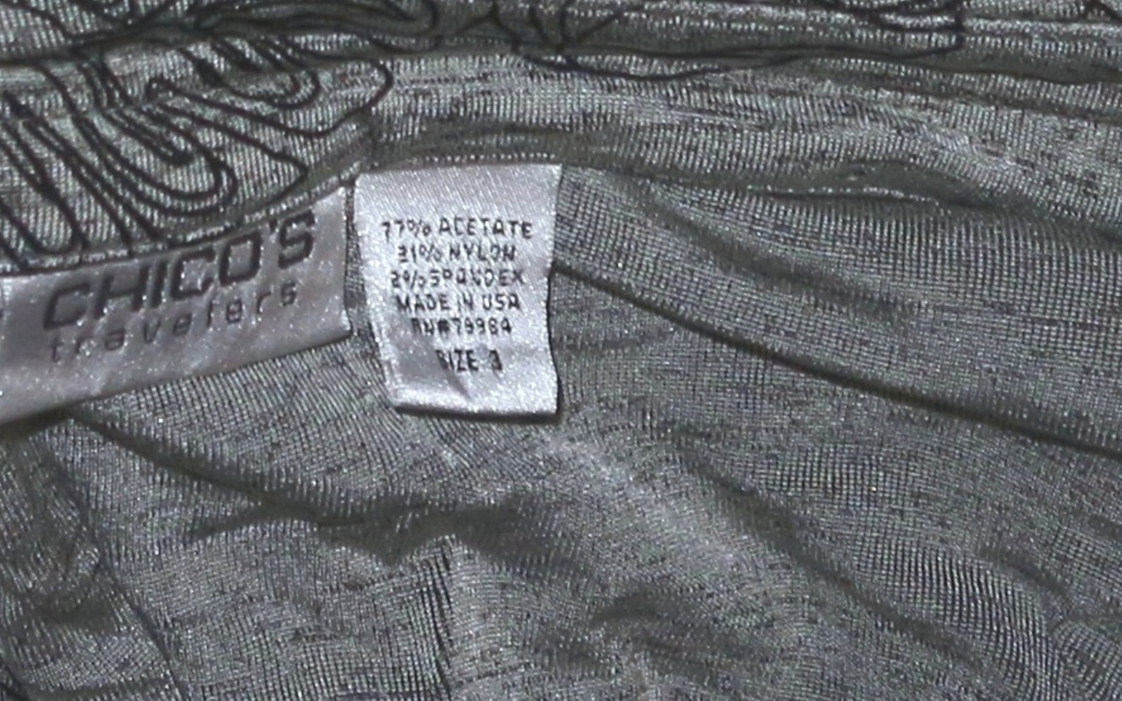 CHICO’S TRAVELERS Silver Clsrlss Jckt 46 In Chst 24 In Lng Sz 3 (XL) EXC
