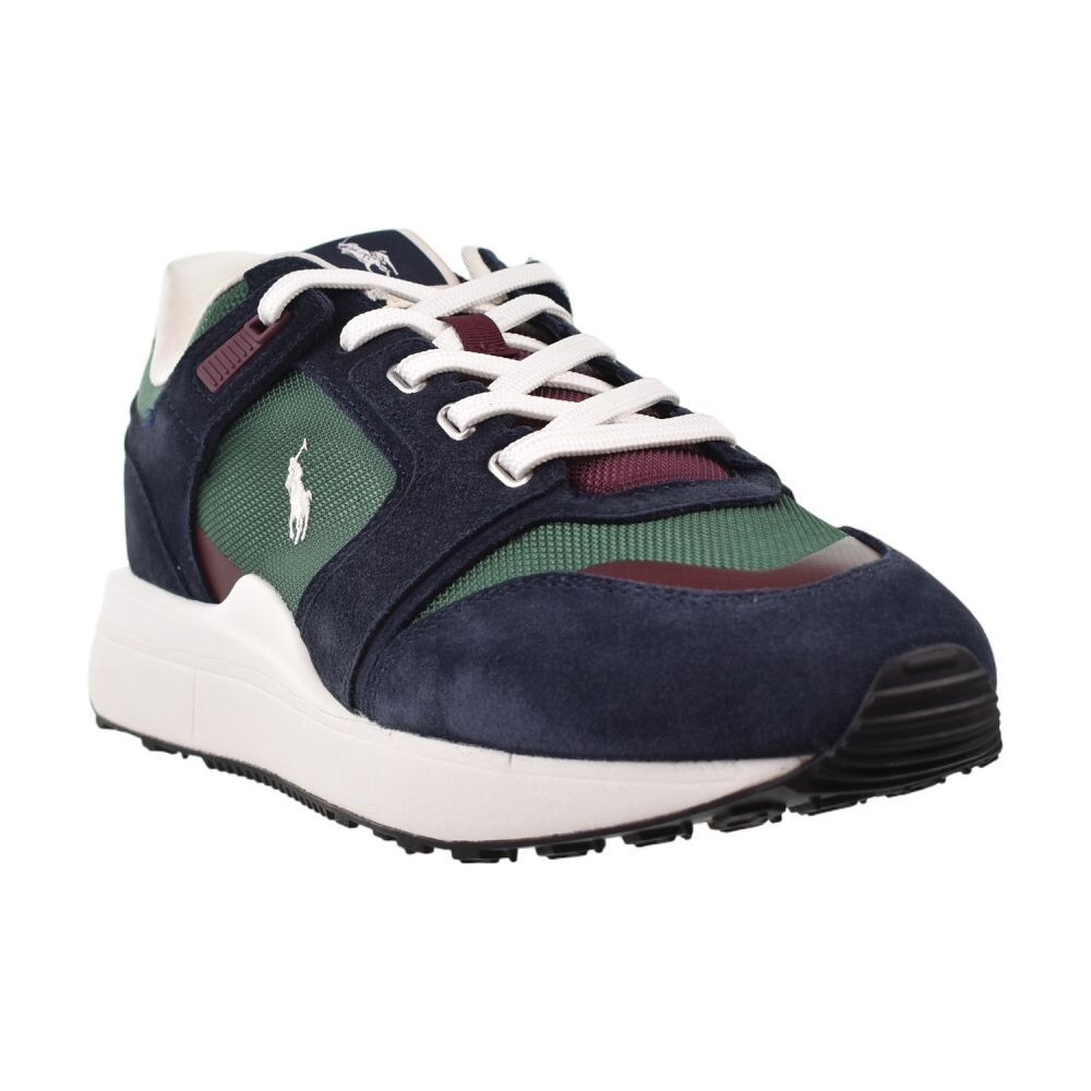Polo Ralph Lauren Train 89 Suede Men’s Shoes Navy Collegiate Colorblock