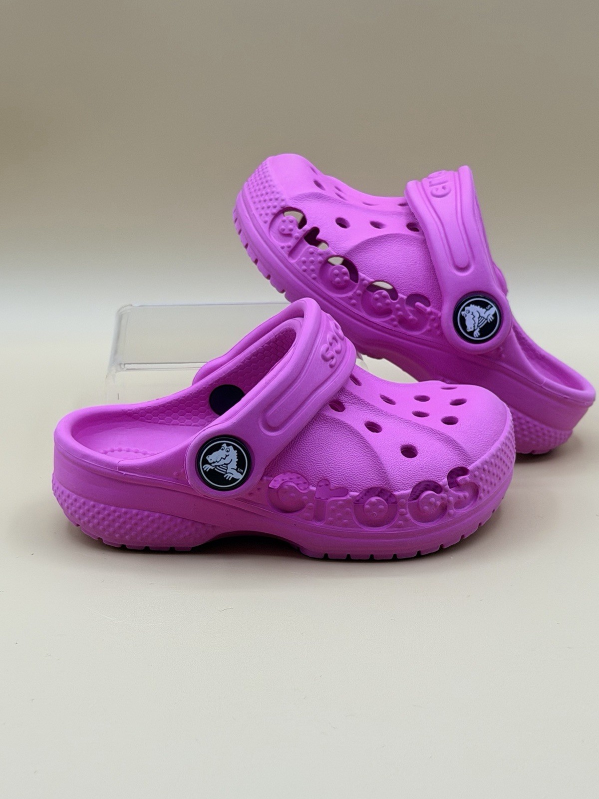 Crocs Classic Clog Unisex Kids Purple Size 5C Slip-On Rubber Clogs