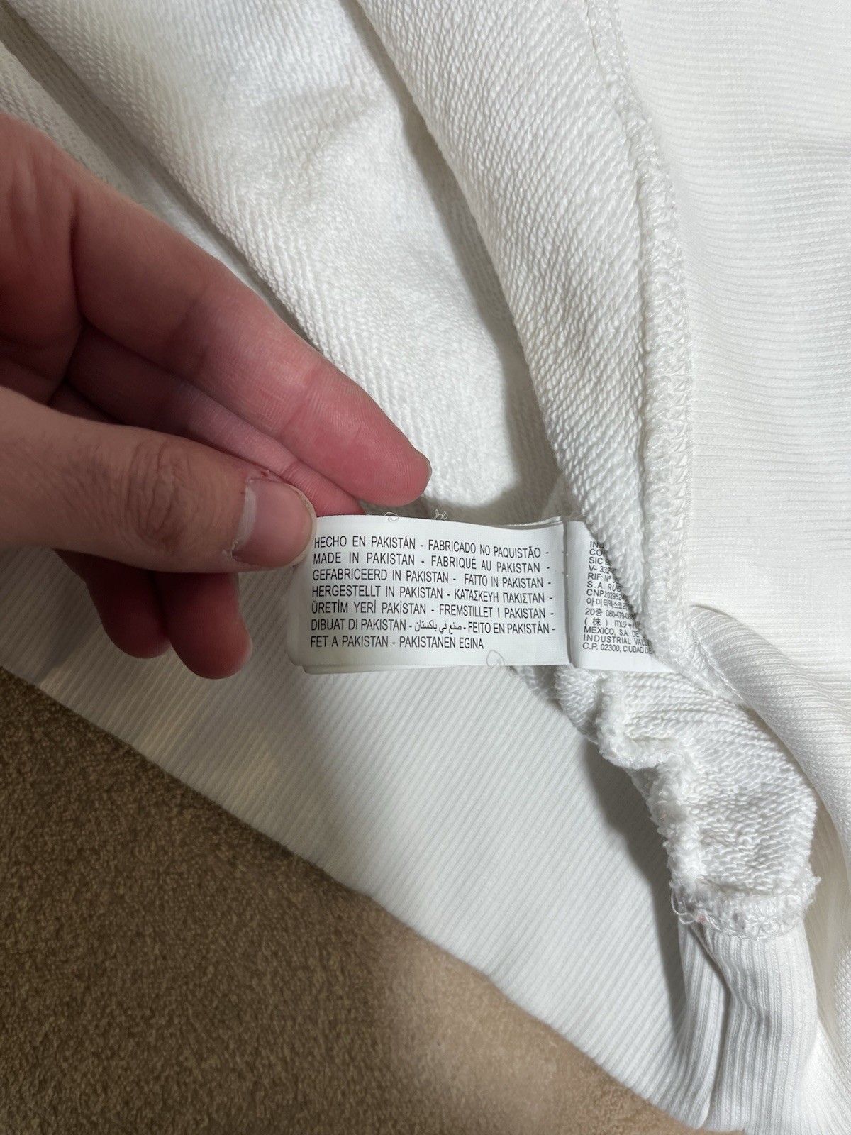 Zara Hoodie White 13-14 Cm 164 Sweatshirt Long Sleeve 100% Cotton Knit VGC