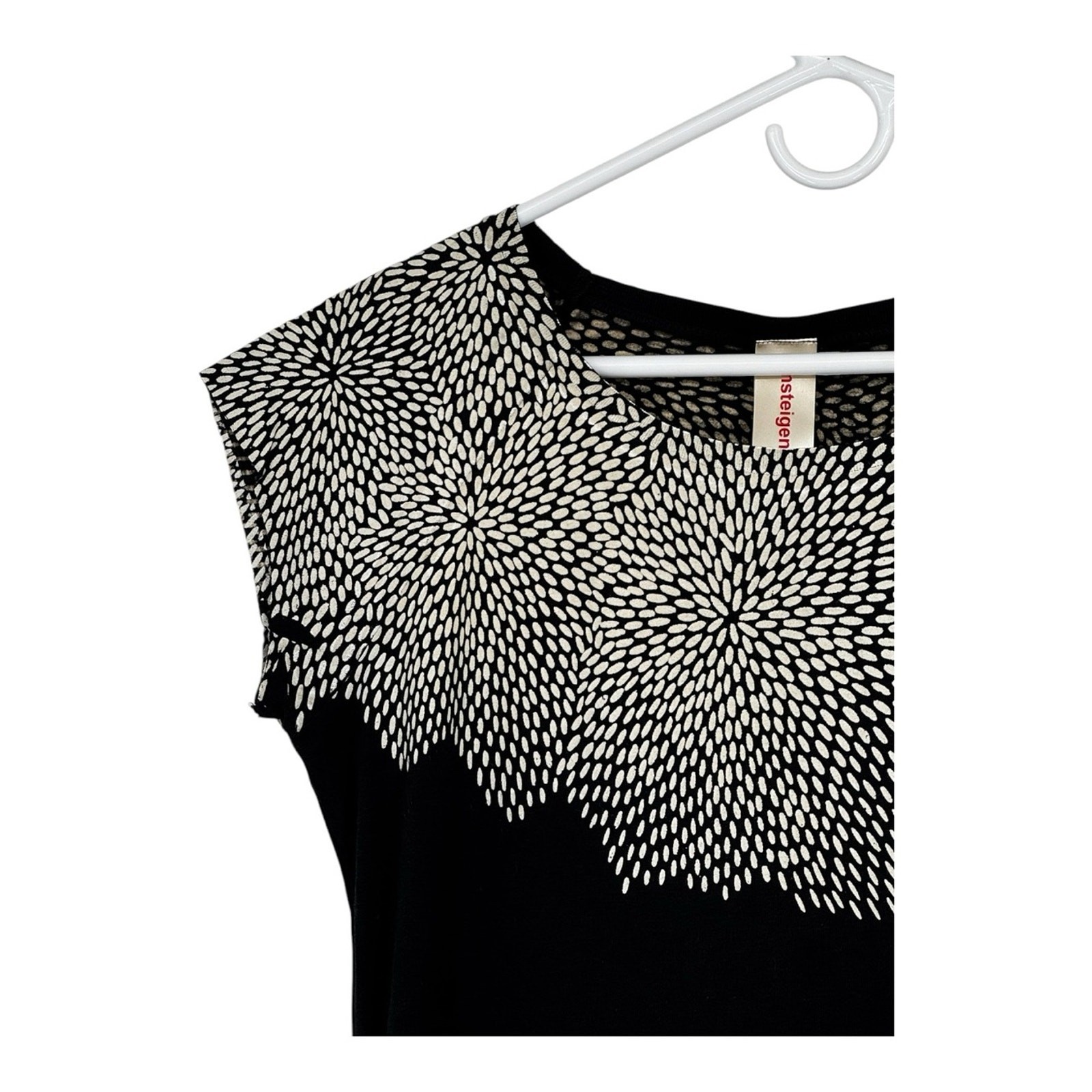 Umsteigan Large Bamboo Hand Screen Printed Black Rice Bamboo Top Red Bird Print
