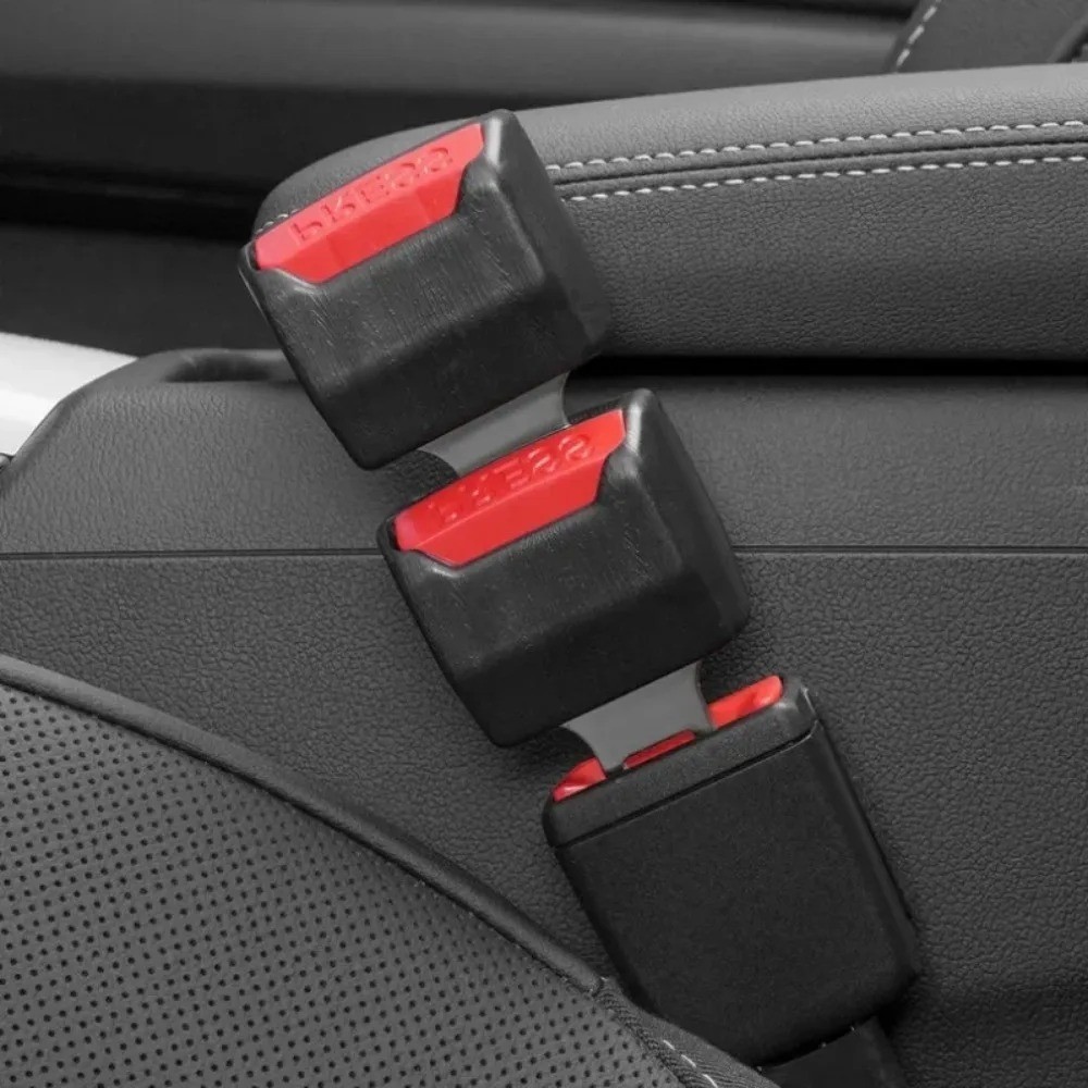 2Pcs/Set Car Safety Belt Buckle Extension Clip Safety Belt Buckle Thick Socket P