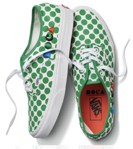 VANS MOCA x Authentic Logo Green White Men Sz 7 Women Sz 8.5 VN0A5KRD8CY – NEW